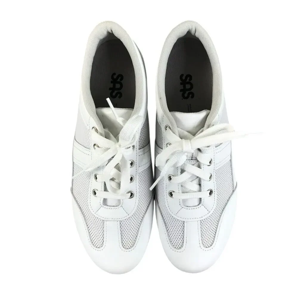 SAS FT Mesh Walking Shoe Sneakers Women 8.5M White Everyday Comfort Made In USA